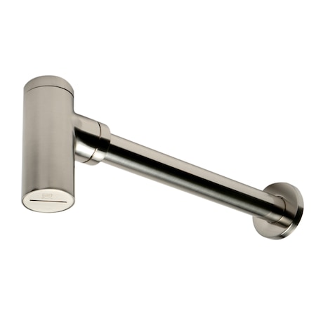 Alfi Brand Brushed Nickel Solid Brass Round Modern Decorative Bottle P-Trap AB9005-BN